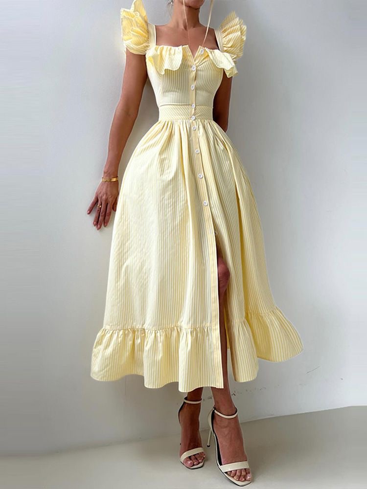 Women’s summer dress with middle split - Image 3