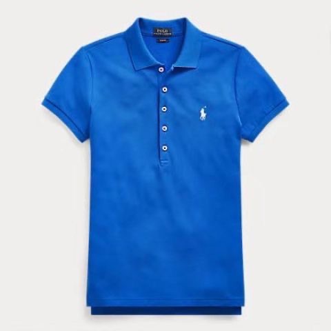 Women Polo embroidered 100%cotton short sleeve slim fit polo shirt-casual and elegant top - Image 12
